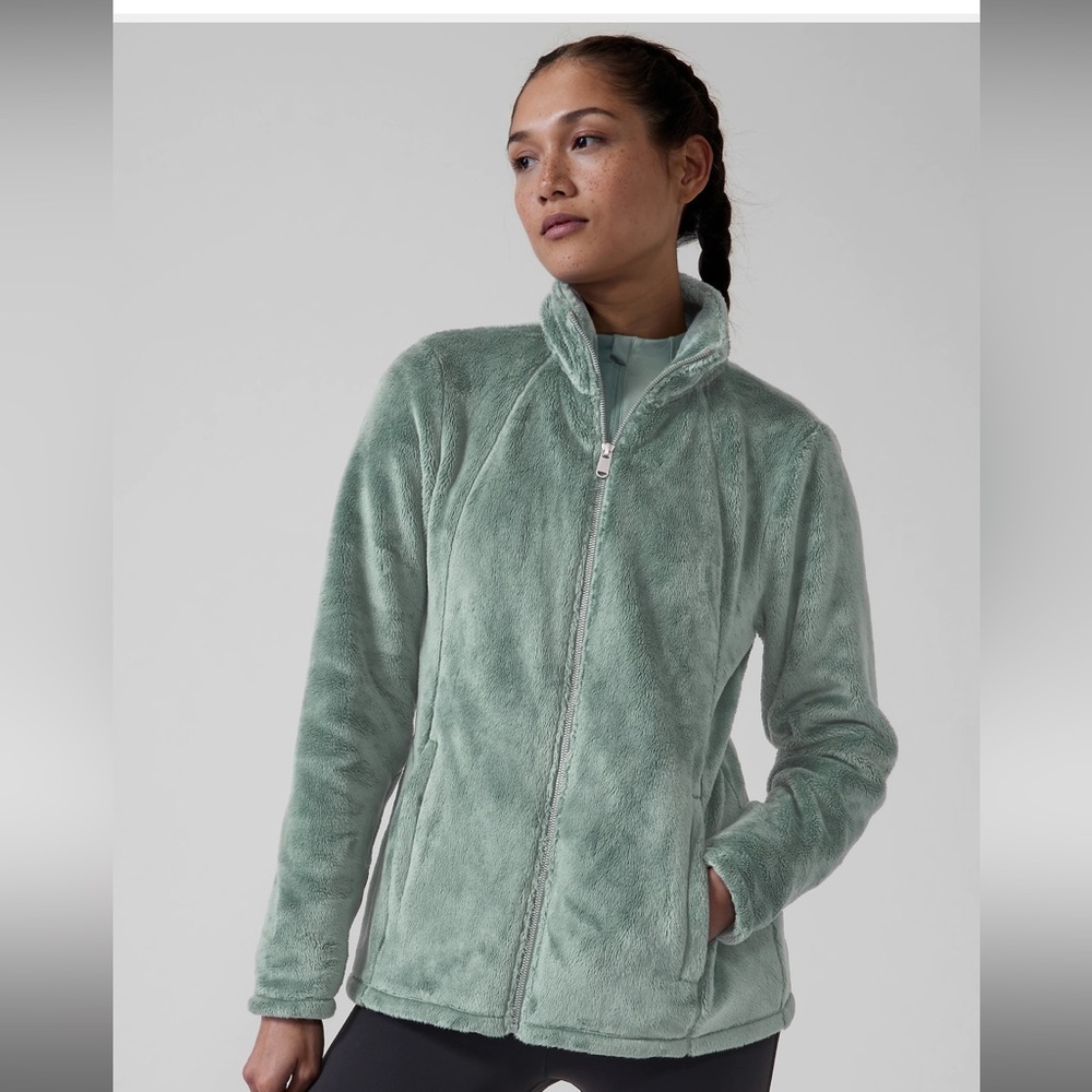 Athleta Recover Stretch Fleece Zip
